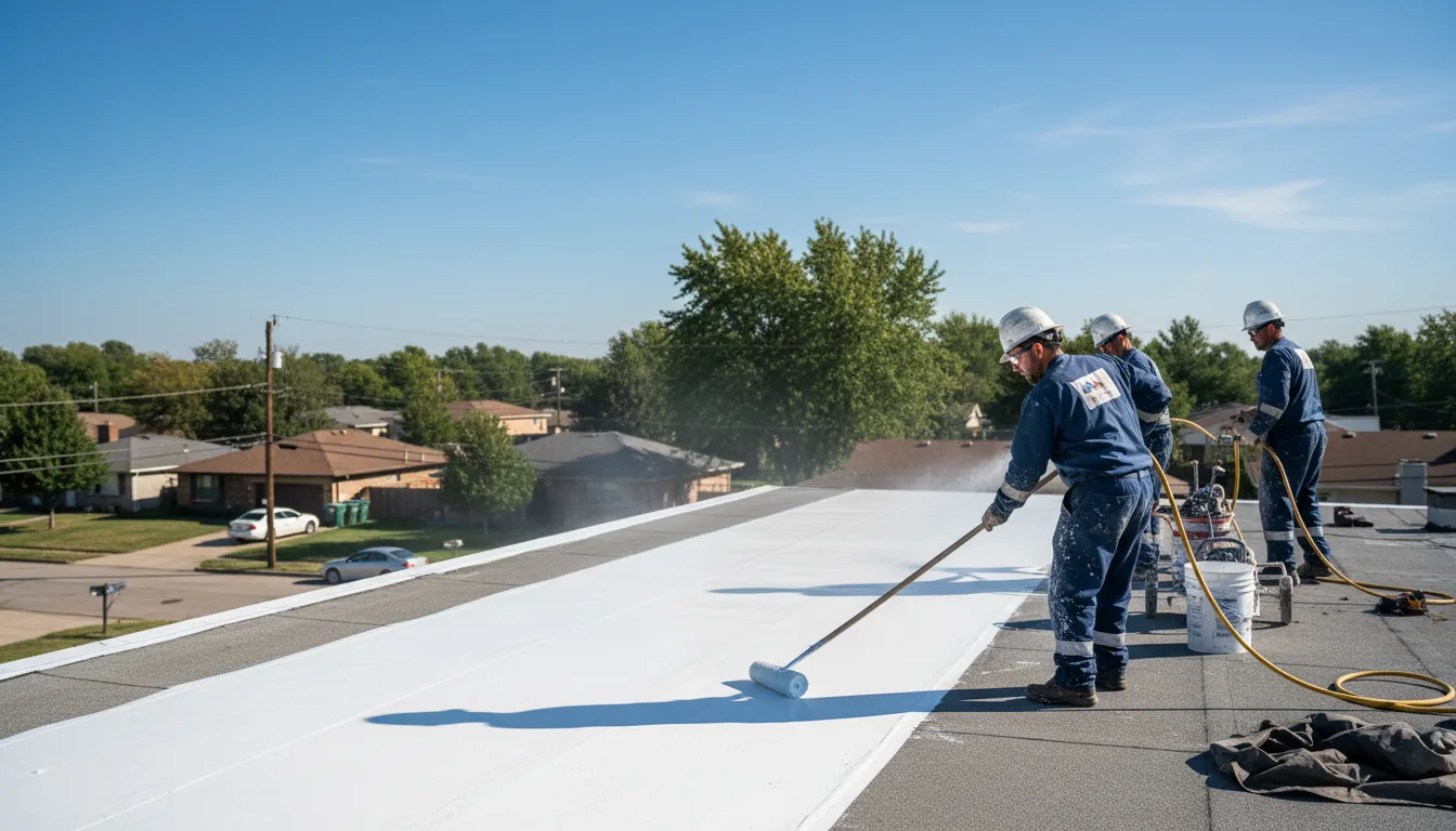 Commercial roof coating in Manor, PA near me